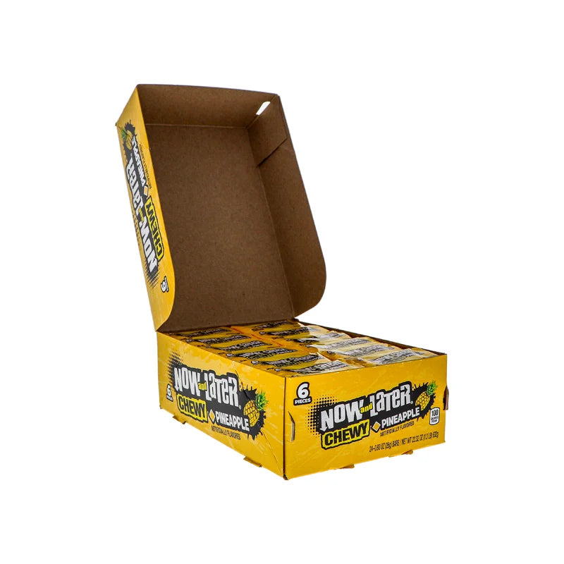 Now & Later Changemakers Chewy Pineapple 24 Count - 6 Pieces image 1