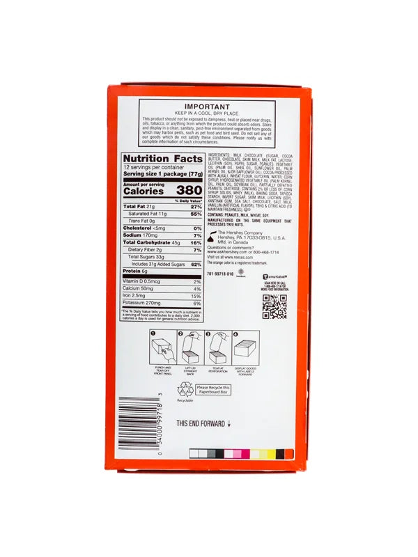 Reese's Snack Cake Standard Bar 12 Count - 2.75 oz image 2