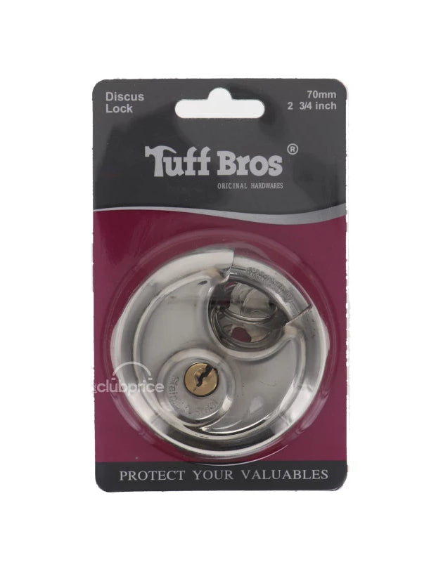 Padlock Stainless Steel Disc 70 MM - 1 Count image 0