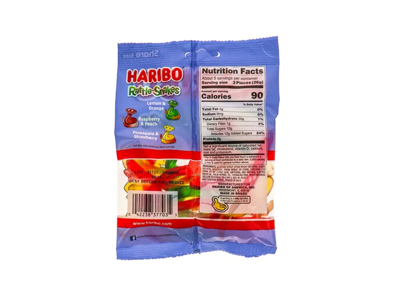Haribo Rattle Snakes Gummi Candy 12 Count - 5 oz image 1