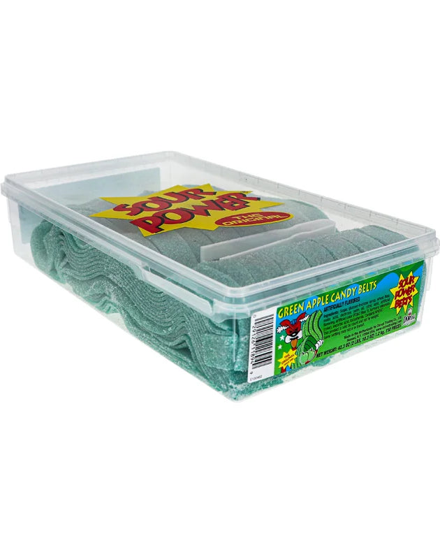 Sour Power Belts Green Apple Wrapped - 150 Count image 0