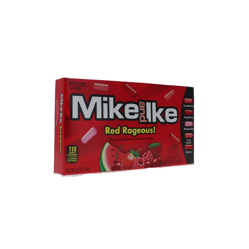 Mike & Ike "Red Rageous" Chewy Fruit Flavored Candy - 5 oz image 1
