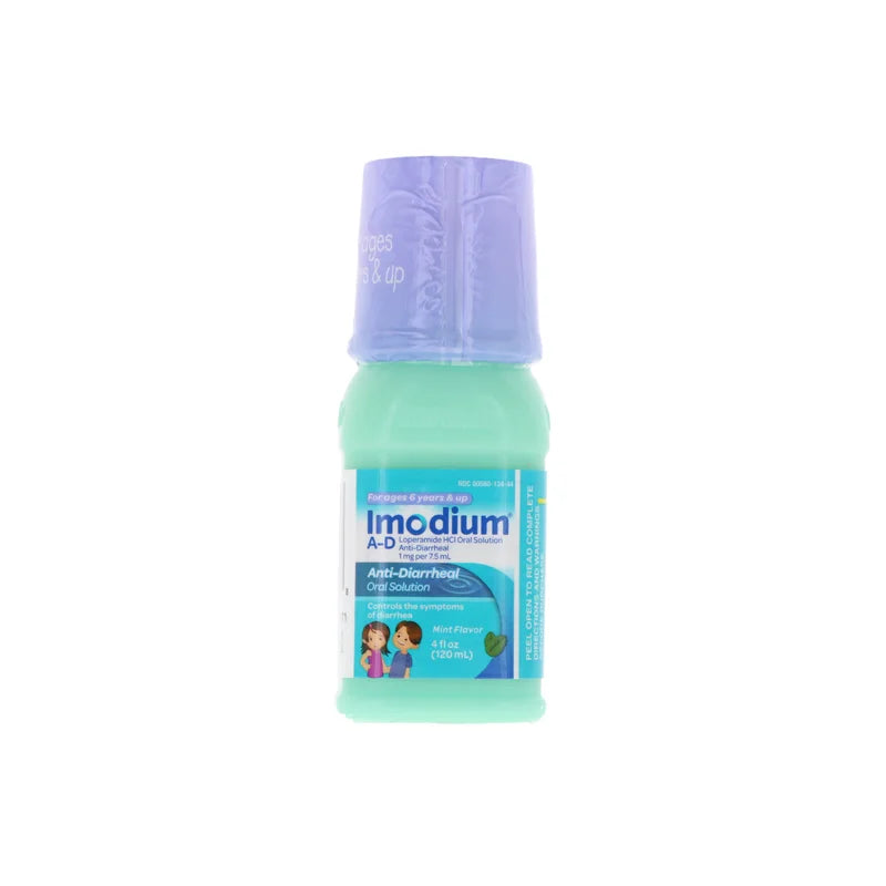 Imodium AD Liquid Anti-Diarrheal Mint Flavor For Kids - 4 oz image 0