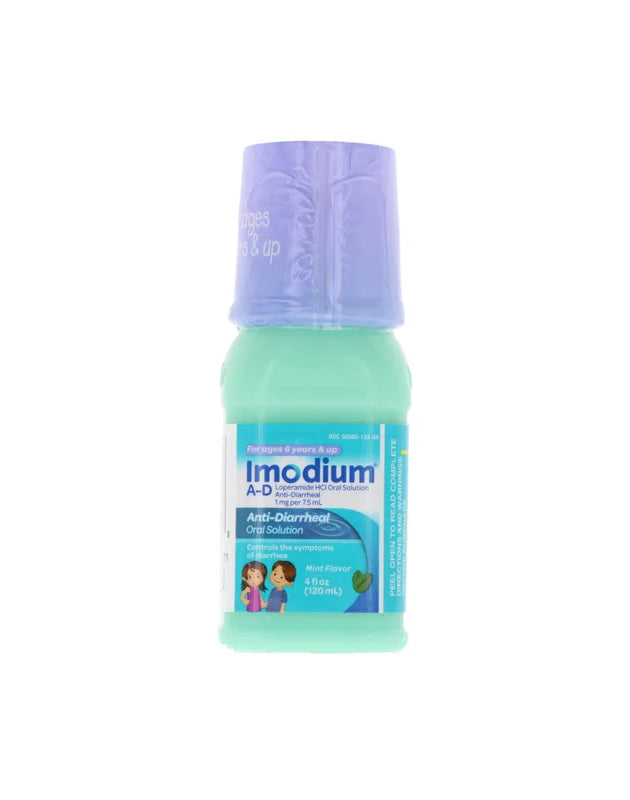 Imodium AD Liquid Anti-Diarrheal Mint Flavor For Kids - 4 oz image 0