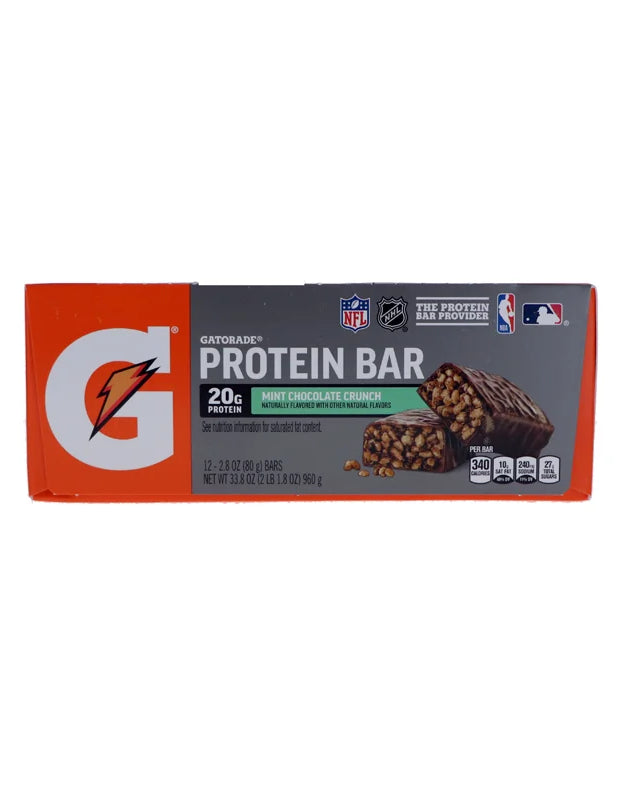 Gatorade Whey Protein Bars, Mint Chocolate Crunch 12 Count - 2.8 oz image 0
