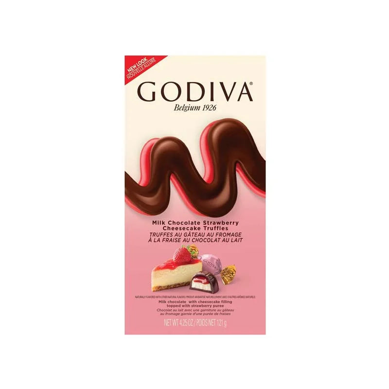 Godiva Strawberry Cheesecake Dessert Truffles 4.25 oz image 0