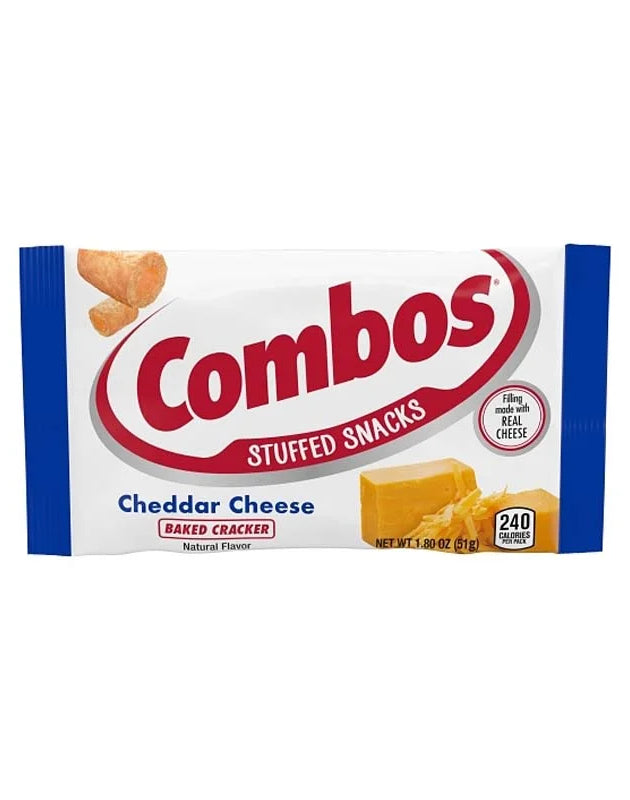 Combos Cheddar Cheese Cracker Baked Snacks 18 Count - 1.7 oz image 0