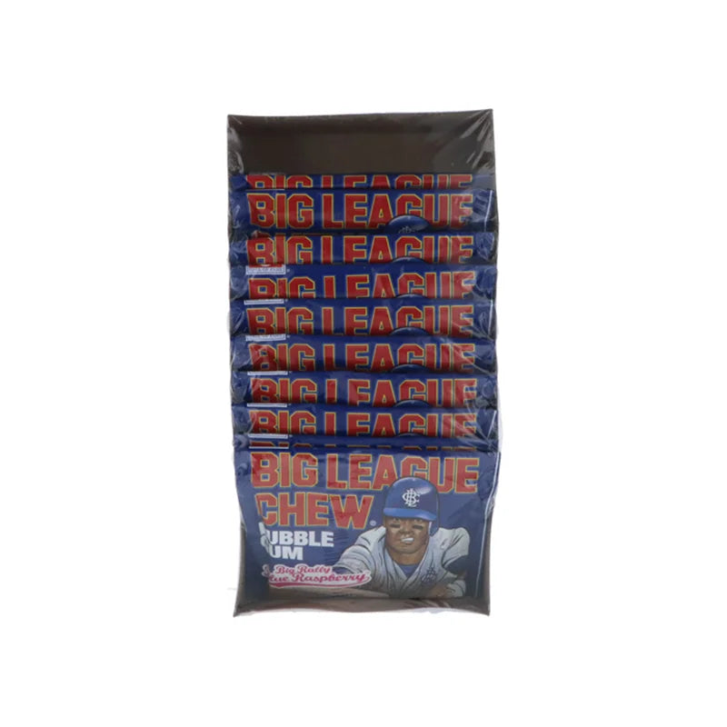 Big League Bubble Gum Blue Raspberry - Pouch 12 Count - 2.12 oz image 0