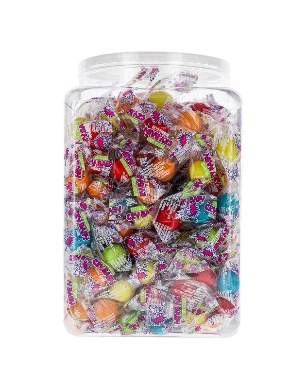 Cry Baby Extra Sour Bubble Gum - Jar 240 Count image 0