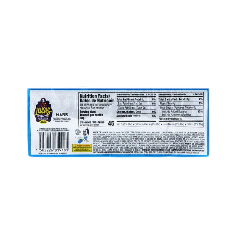 Lucas Panzon Sour Green Apple Pack of 10 - 1.34 oz image 2