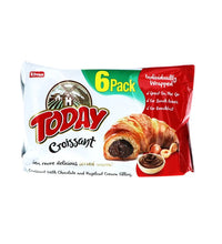 Today Croissant Chocolate with Hazelnut Cream Filling 6 Count - 1.58 oz image 0