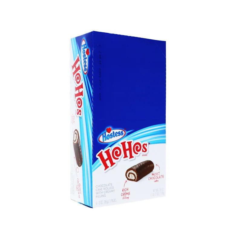 Hostess Ho Hos Chocolate Cake Rolled With Creamy Filling 6 Count - 3 oz image 1