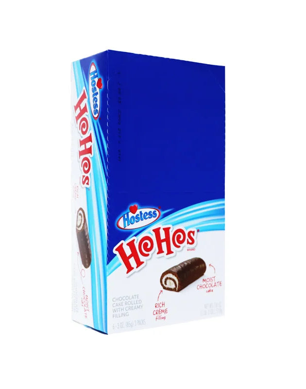 Hostess Ho Hos Chocolate Cake Rolled With Creamy Filling 6 Count - 3 oz image 0