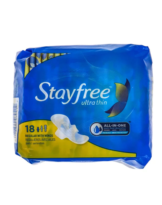 Stayfree Ultra Thin Pads With Wings 18 Count image 0