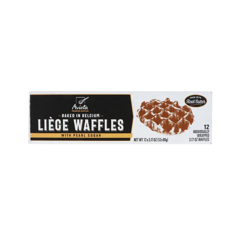 Avieta Liege Belgium Waffles with Pearl Sugar 12 Count - 3.17 oz image 0