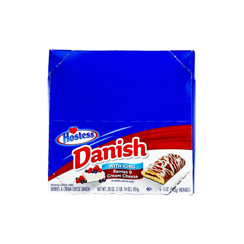 Hostess Danish Berries & Cream Cheese 6 Count - 5 oz image 0