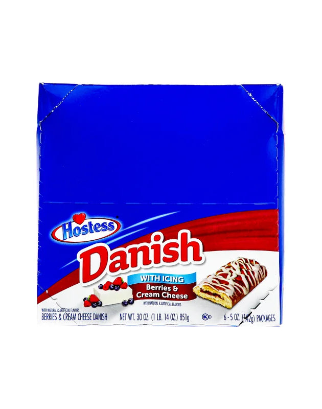 Hostess Danish Berries & Cream Cheese 6 Count - 5 oz image 0