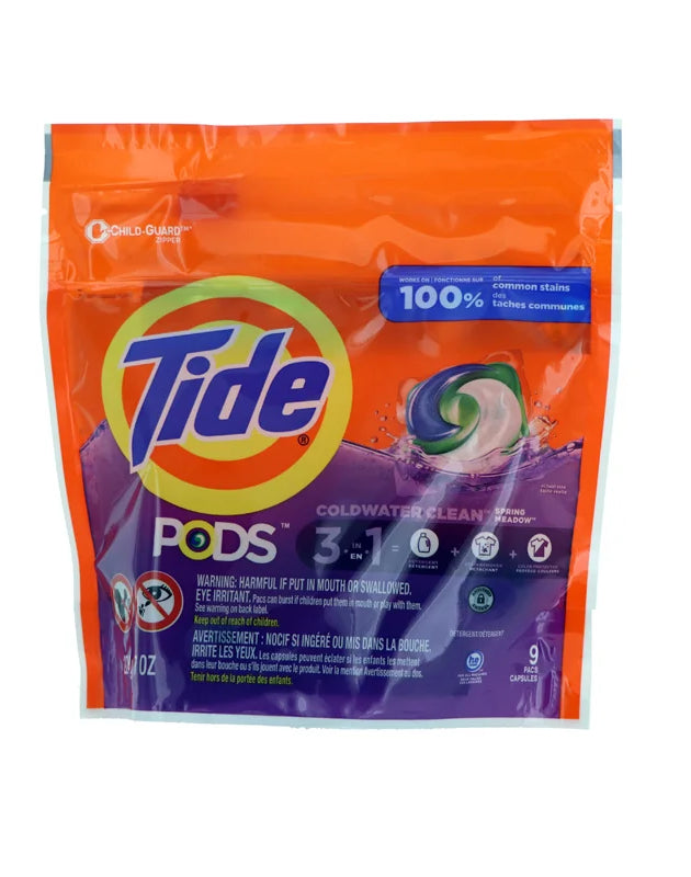 Tide Pods 3 in 1 Detergent Spring Meadow - (Pack of 9) image 0