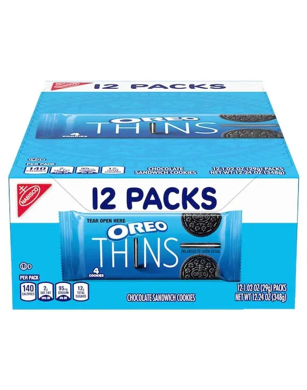 Nabisco Oreo Thins 12 Count - 1.02 oz image 0