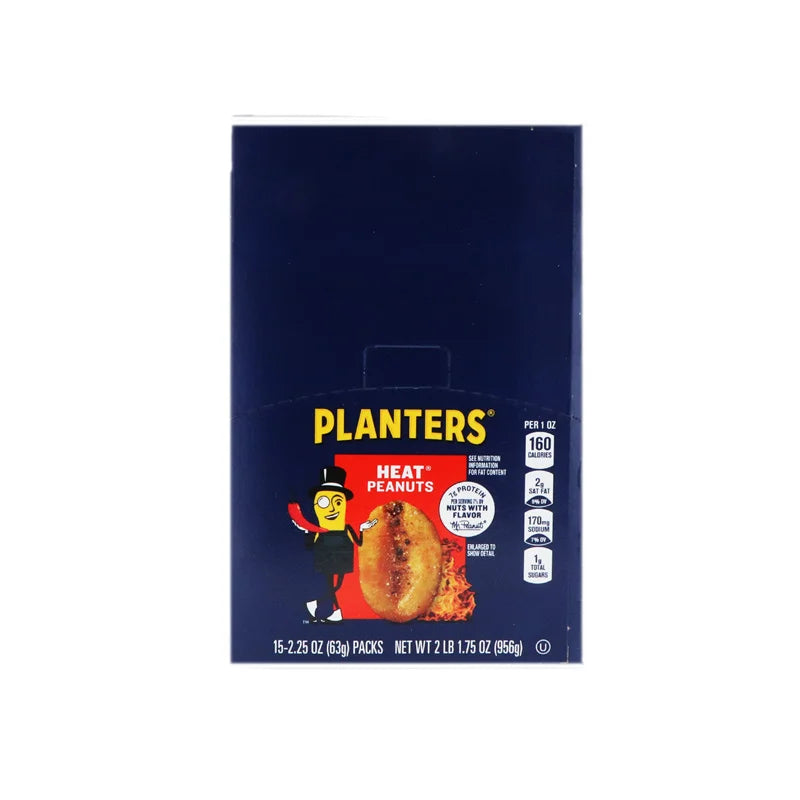 Planters Heat Peanuts Tube 15 Count - 2.25 oz image 0