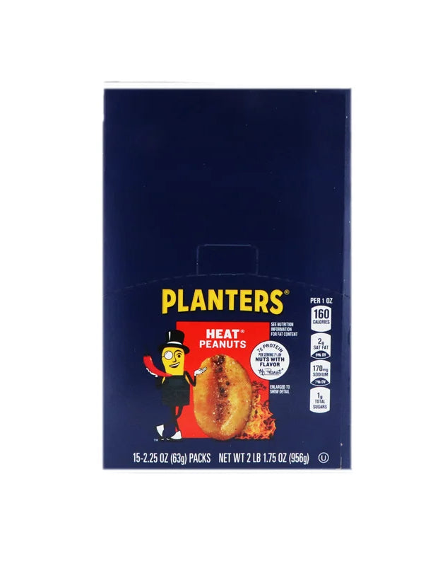 Planters Heat Peanuts Tube 15 Count - 2.25 oz image 0