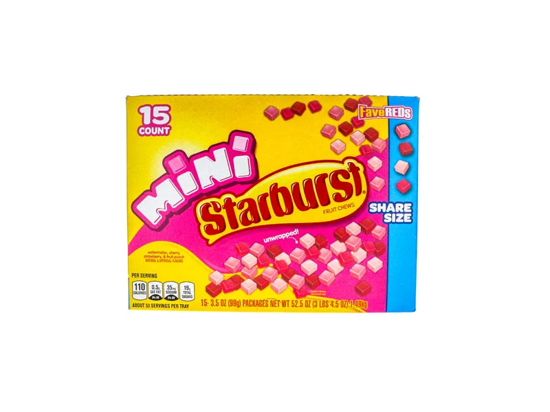 Starburst FaveREDS Mini Unwrapped King Size 15 Count -3.5 oz image 0