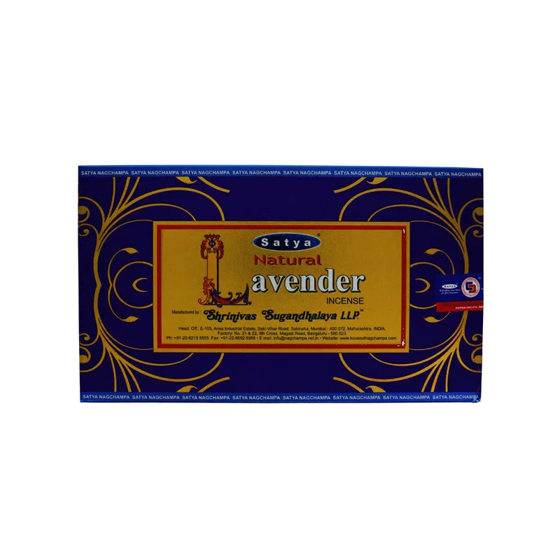 Satya Natural Lavender Incense sticks 12 Count image 0