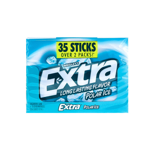Wrigley's Extra Polar Ice Sugar Free Chewing Gum (Pack of 6) - 35 Stick