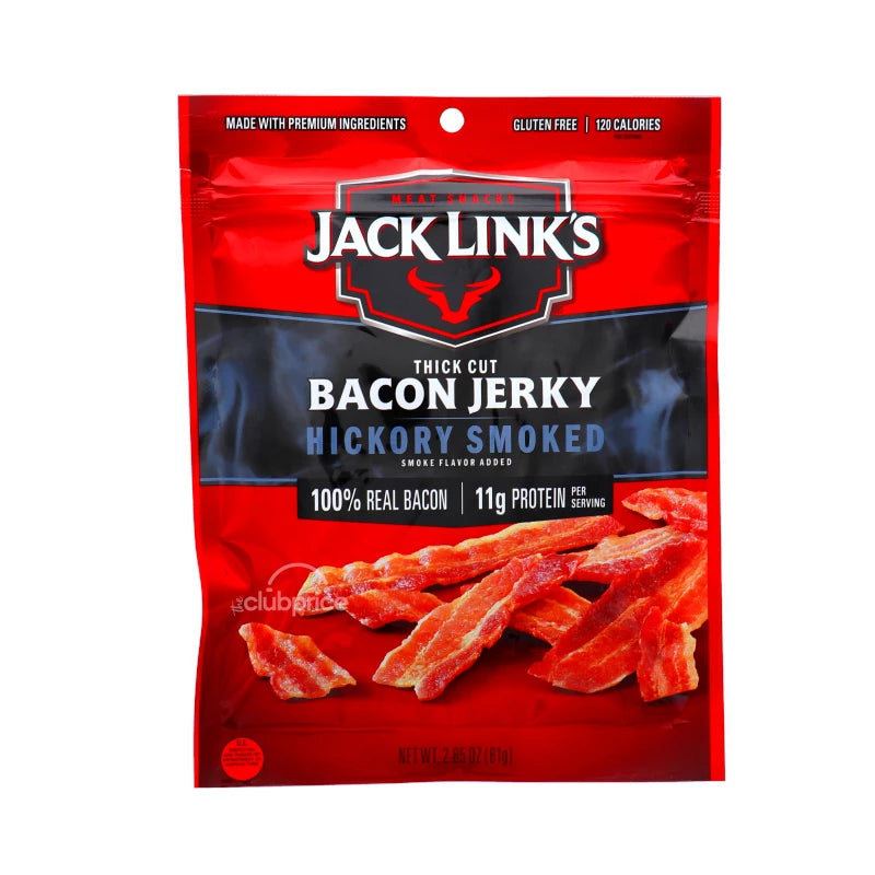 Jack Link Bacon Jerkey Hickory Smoked - Bag 2.85 oz image 0