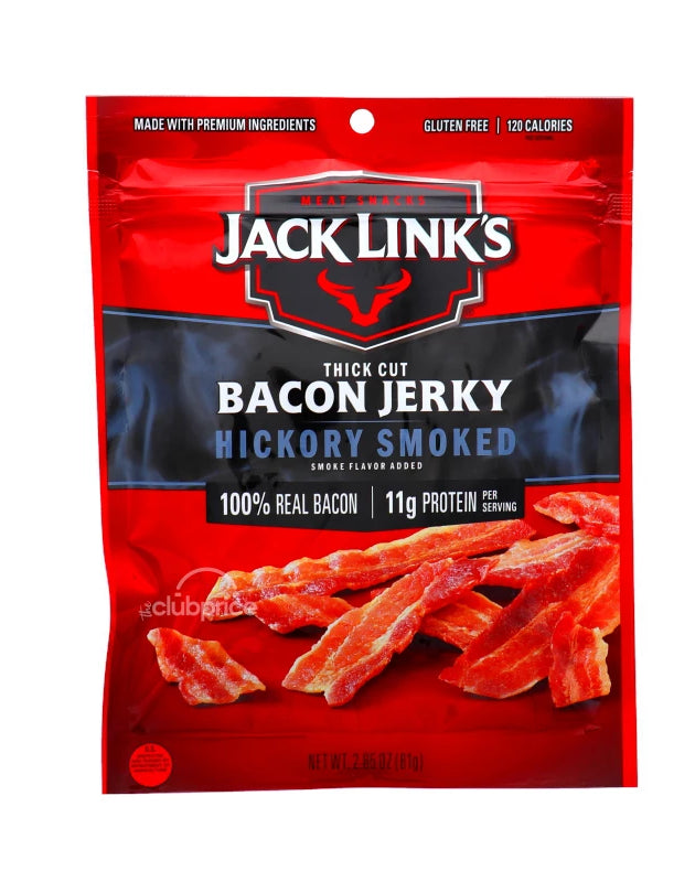 Jack Link Bacon Jerkey Hickory Smoked - Bag 2.85 oz image 0