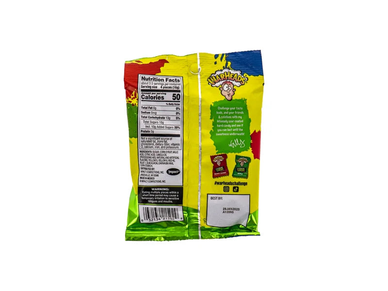 Warheads Extreme Sour Hard Candy 12 Count - 2 oz image 1