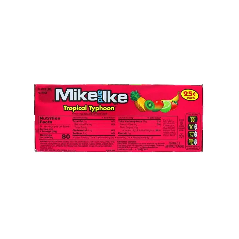 Mike And Ike 25c Tropical Typhoon Chewy Candies 24 Count - 0.78 oz image 2