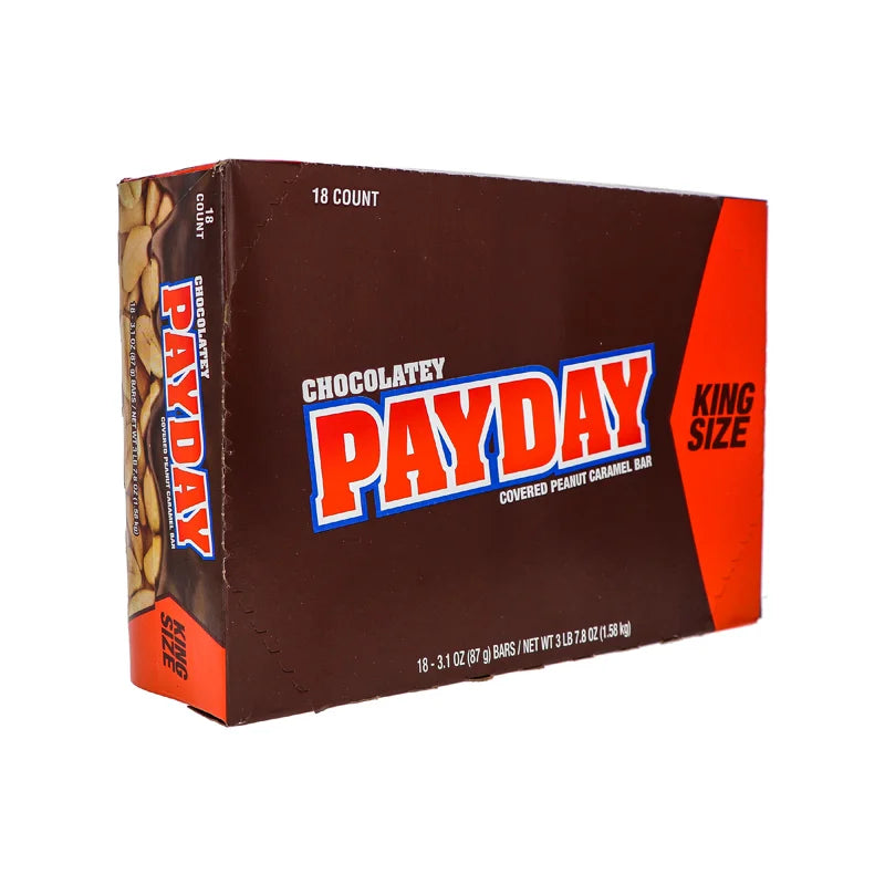 Payday King Size Chocolatey Peanut & Caramel Candy Bar (18 Count) - 3.1 oz image 1