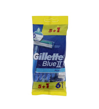 Gillette Blue II 5 Plus 1 Razors - (Pack of 6) image 0