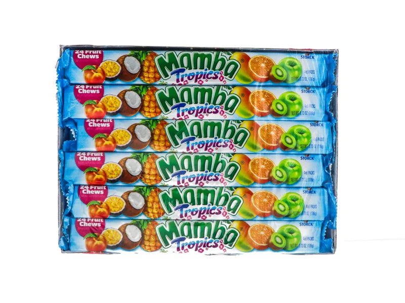 Mamba King Size Tropics Fruit Chews 24 Count - 3.73 oz image 0