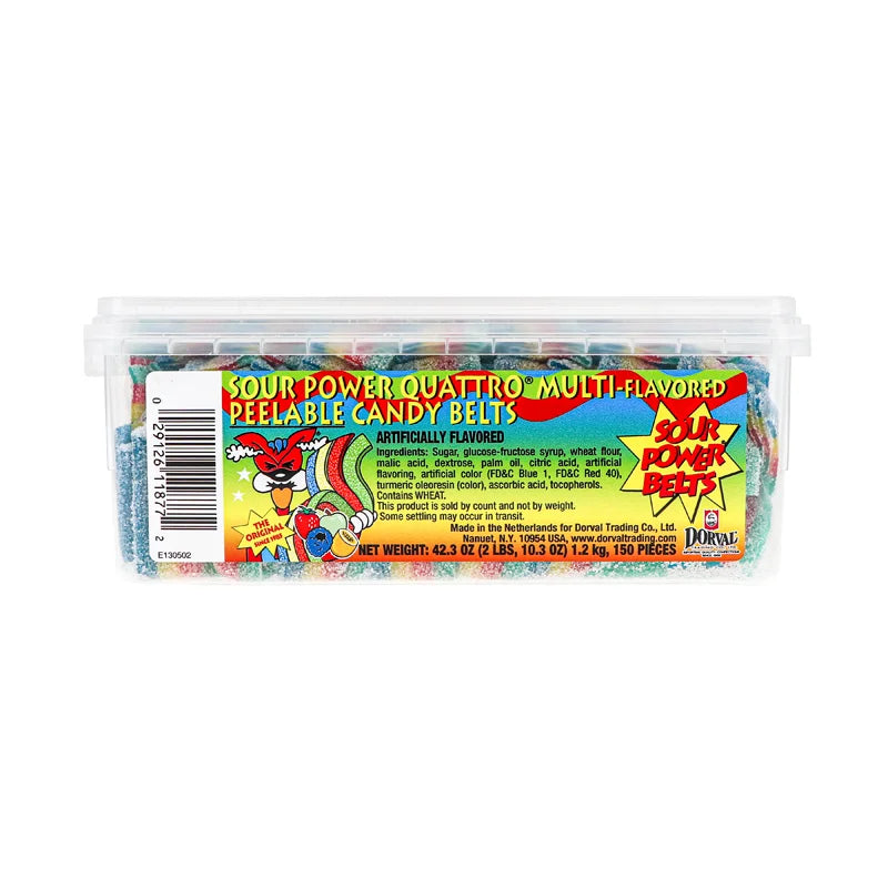 Sour Power Belts Quattro Unwrapped - 150 Count image 2