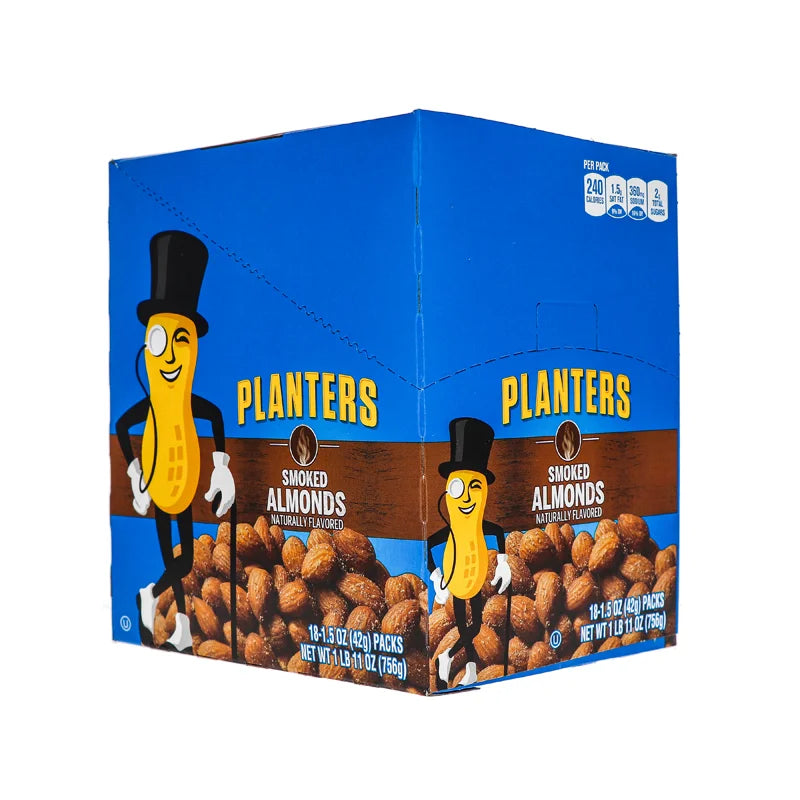 Planters Smoked & Salted Almonds 18 Count - 1.5 oz image 1