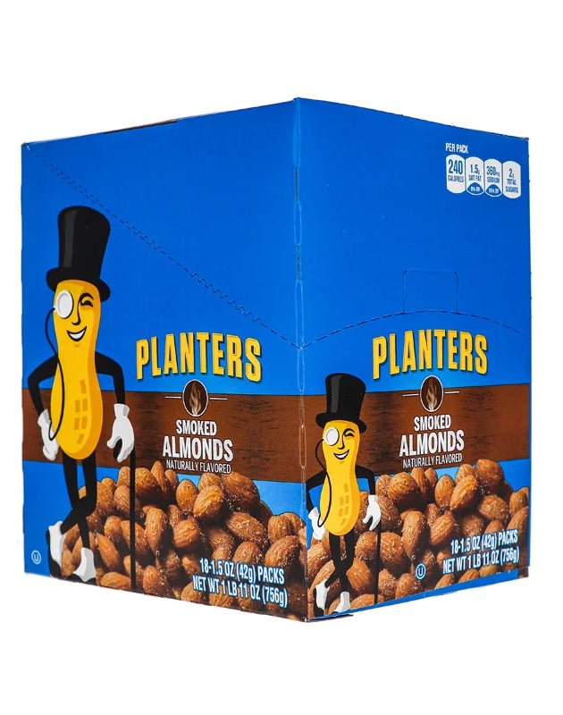 Planters Smoked & Salted Almonds 18 Count - 1.5 oz image 0