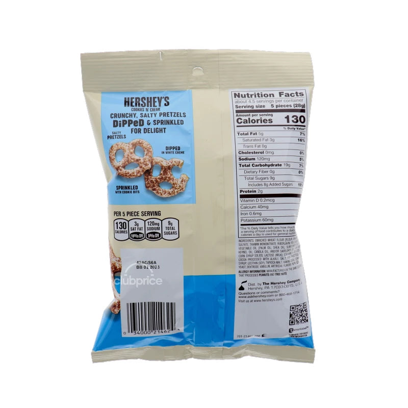 Hershey's Cookies 'n' Creme Dipped Pretzels 12 Count 4.25 oz image 1