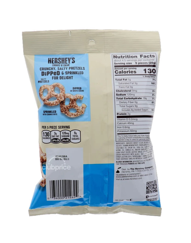 Hershey's Cookies 'n' Creme Dipped Pretzels 12 Count 4.25 oz image 0