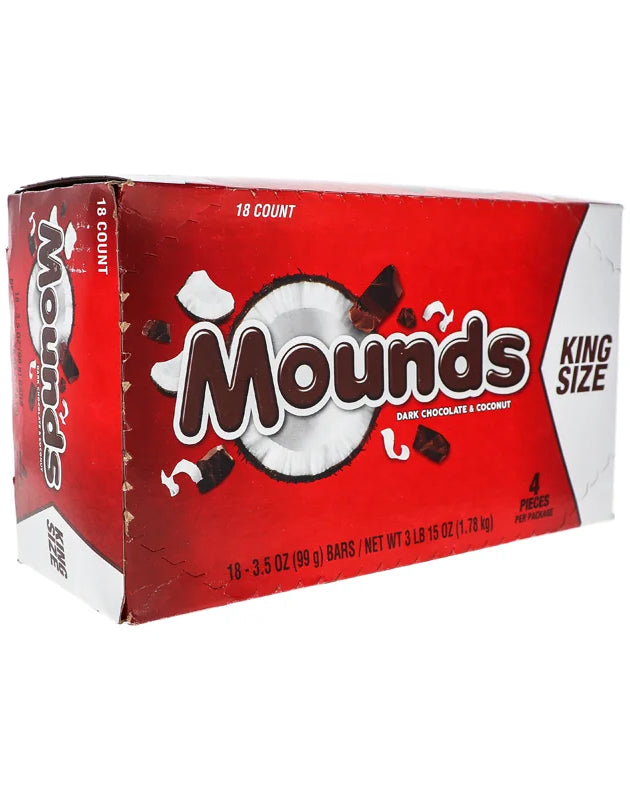 Mounds Dark Chocolate and Coconut King Size 18 Count - 3.5 oz image 0