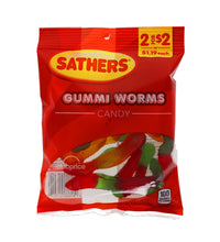 Sathers 2/$2 Gumi Worm Candy 12 Count - 4.25 oz image 0