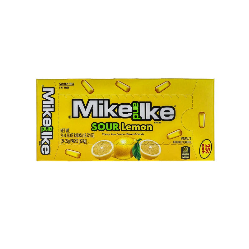 Mike And Ike 25c Sour Lemon Chewy Candies 24 Count - 0.78 oz image 0
