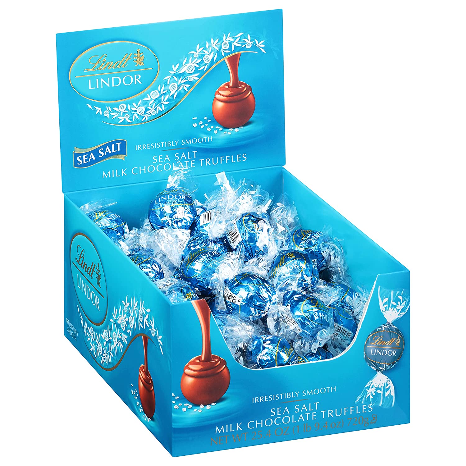 Lindt Lindor Sea Salt Milk Chocolate Truffles 60 Count - 25.4 oz image 0