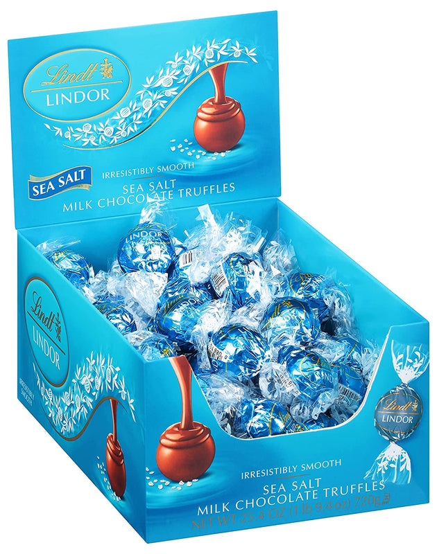 Lindt Lindor Sea Salt Milk Chocolate Truffles 60 Count - 25.4 oz image 0