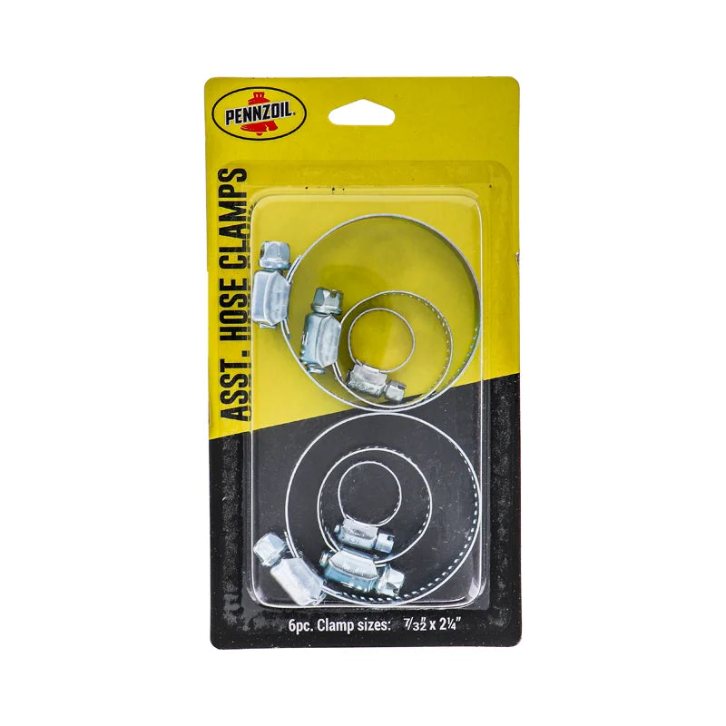 Pennzoil Hose Clamps Assorted - 6 Count image 0