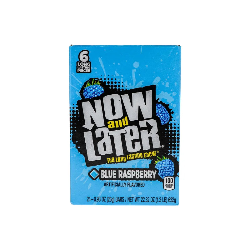 Now & Later Changemakers Blue Raspberry 24 Count - 6 Pieces image 0