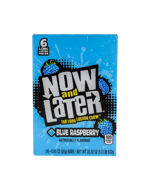 Now & Later Changemakers Blue Raspberry 24 Count - 6 Pieces image 0