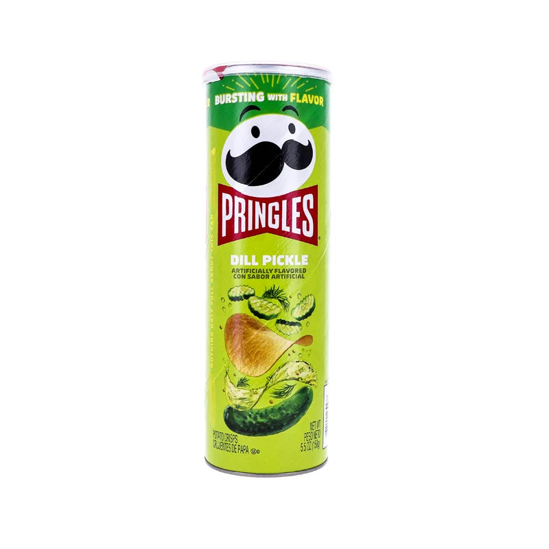 Pringles Screamin' Dill Pickle Potato Crisps - Large 5.5 oz image 0
