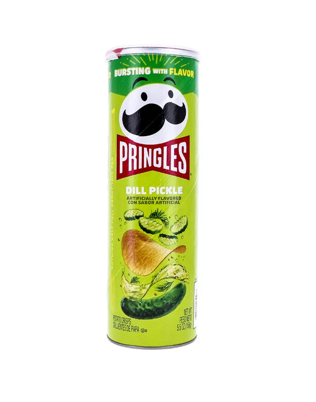 Pringles Screamin' Dill Pickle Potato Crisps - Large 5.5 oz image 0